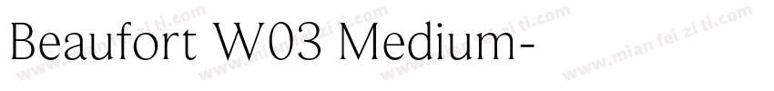 Beaufort W03 Medium字体转换